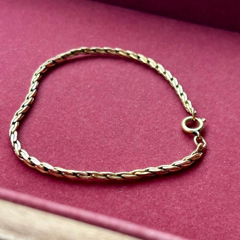 Vintage Gold Filled Chain Bracelet - Picture 7 of 7